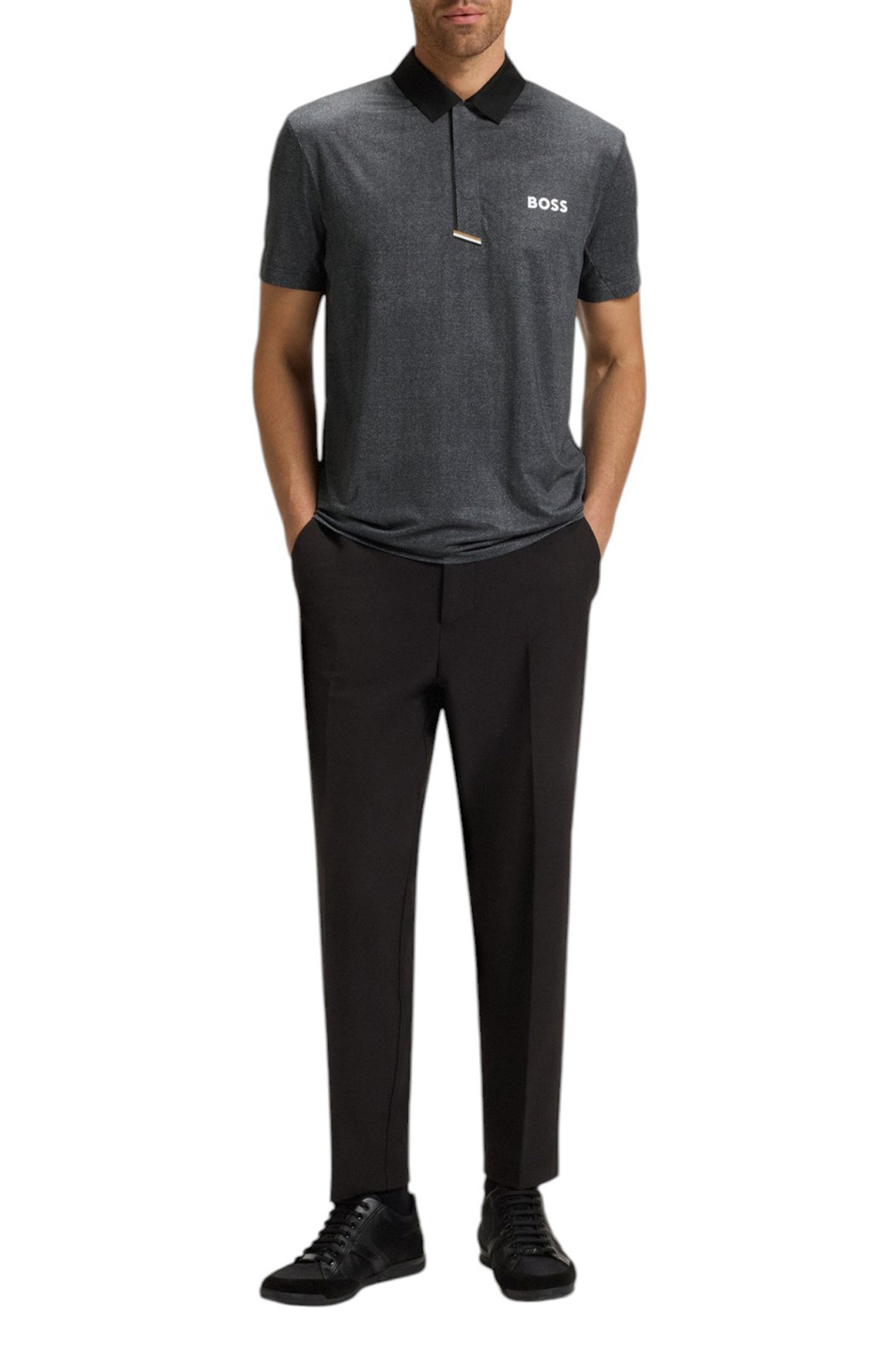 Мужской BOSS Поло Paddytech с логотипом (цвет ), артикул 50549460 | Фото 2