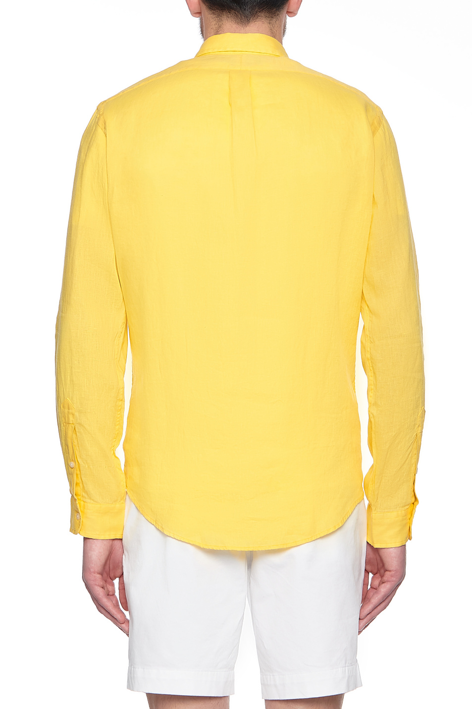 Polo Ralph Lauren Рубашка из натурального льна с фирменной вышивкой на груди (цвет ), артикул 710829444001 | Фото 4