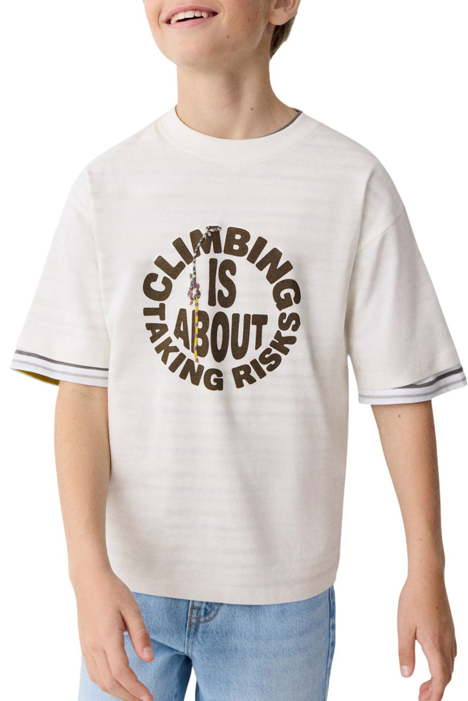 Мальчикам Mango Kids Футболка ECLIMB с принтом (цвет ), артикул 27033711 | Фото 3