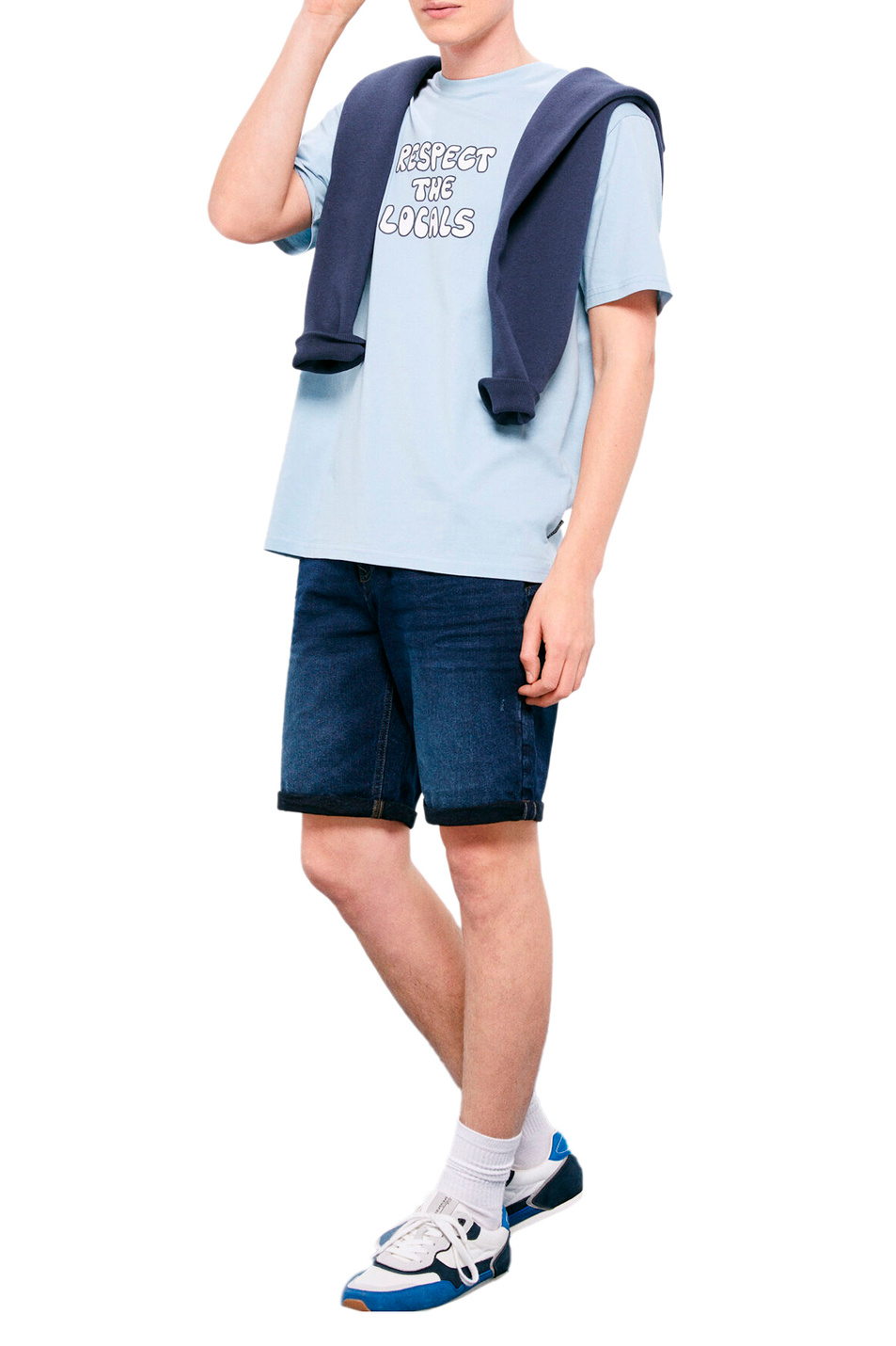 Мужской Springfield Джинсовые шорты из эластичного хлопка (цвет ), артикул 0015500 | Фото 2