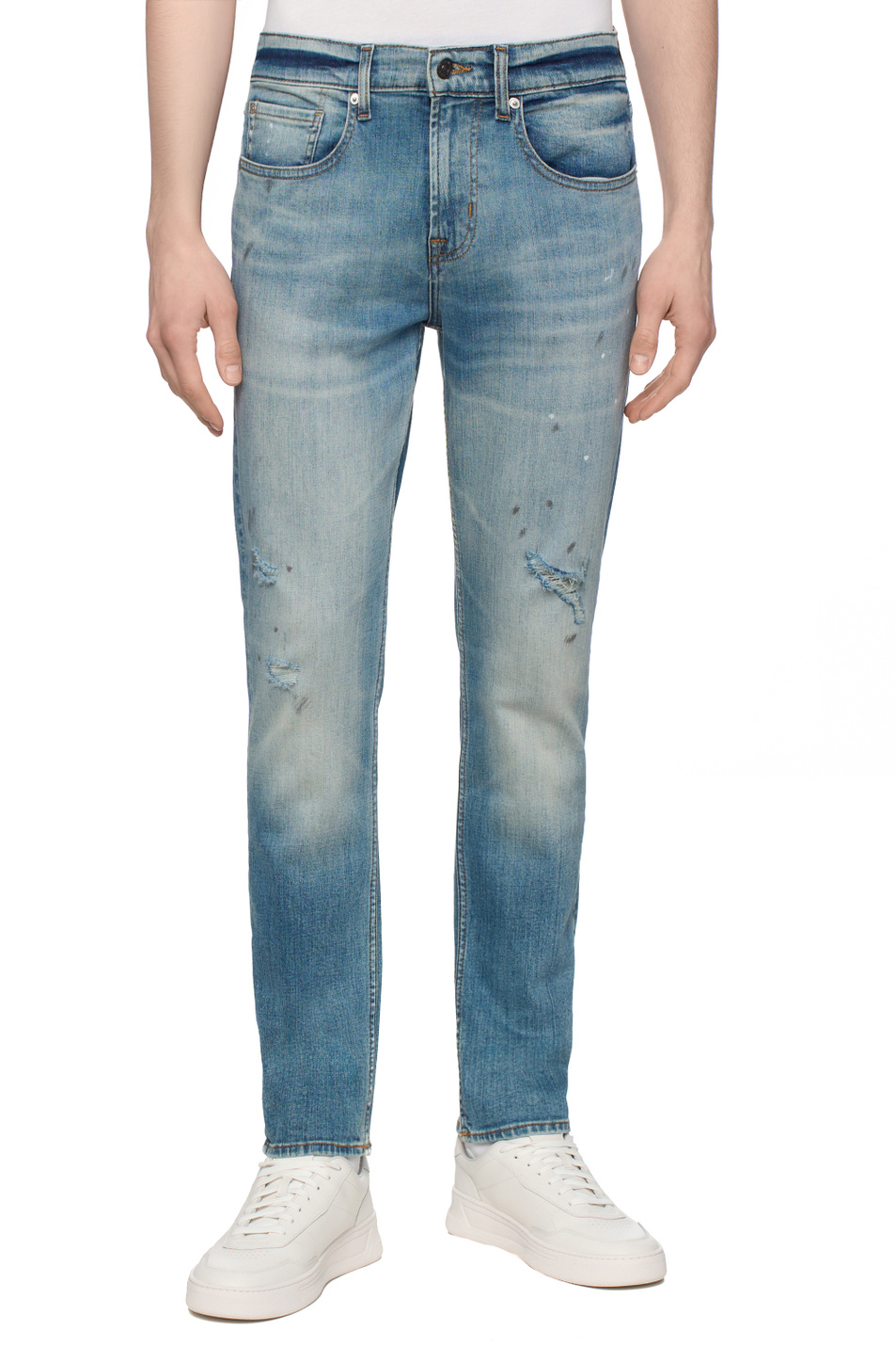 Мужской 7 for all Mankind Джинсы из эластичного хлопка (цвет ), артикул JSMXC120CO | Фото 4