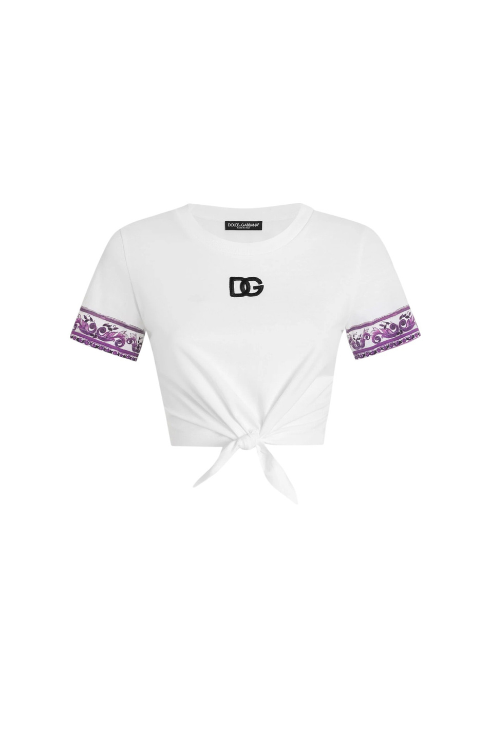 Женский Dolce & Gabbana Футболка с принтом майолика (цвет ), артикул F8V54Z-II7IG | Фото 1