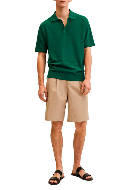 Трикотажная рубашка поло HIERRO|Основной цвет:Зеленый|Артикул:27085924 | Фото 2