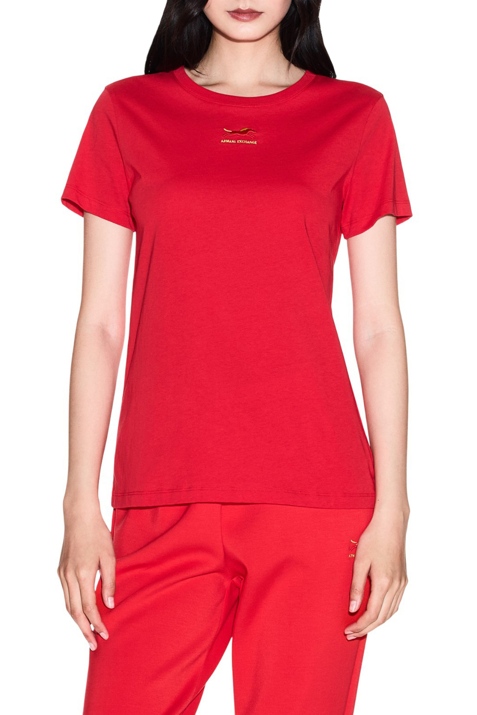 Женский Armani Exchange Футболка из хлопка (цвет ), артикул XW001856-AF10356 | Фото 3