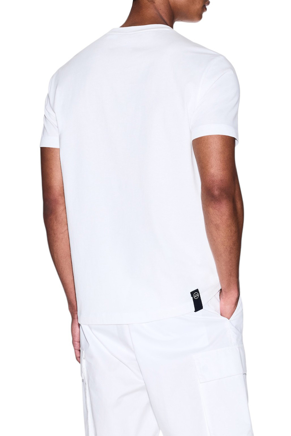 Мужской Armani Exchange Футболка из хлопка с логотипом (цвет ), артикул XM001853-AF10356 | Фото 4