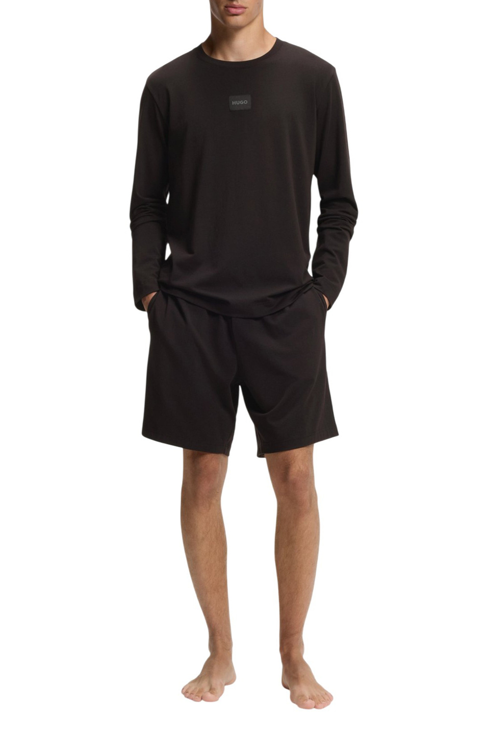 Мужской HUGO Лонгслив с логотипом (цвет ), артикул 50556794 | Фото 2