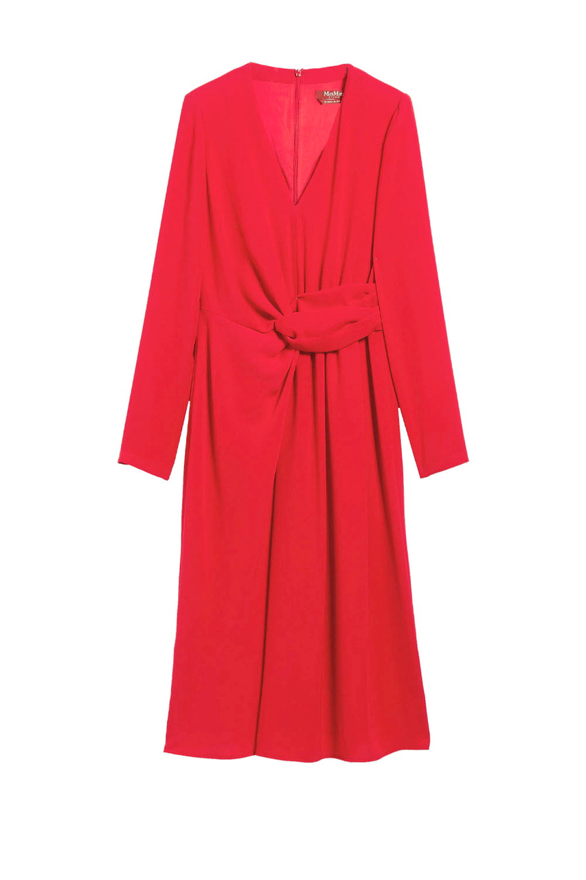 Платье MAMMOLA с драпировкой|Основной цвет:Красный|Артикул:2362260639 | Фото 1