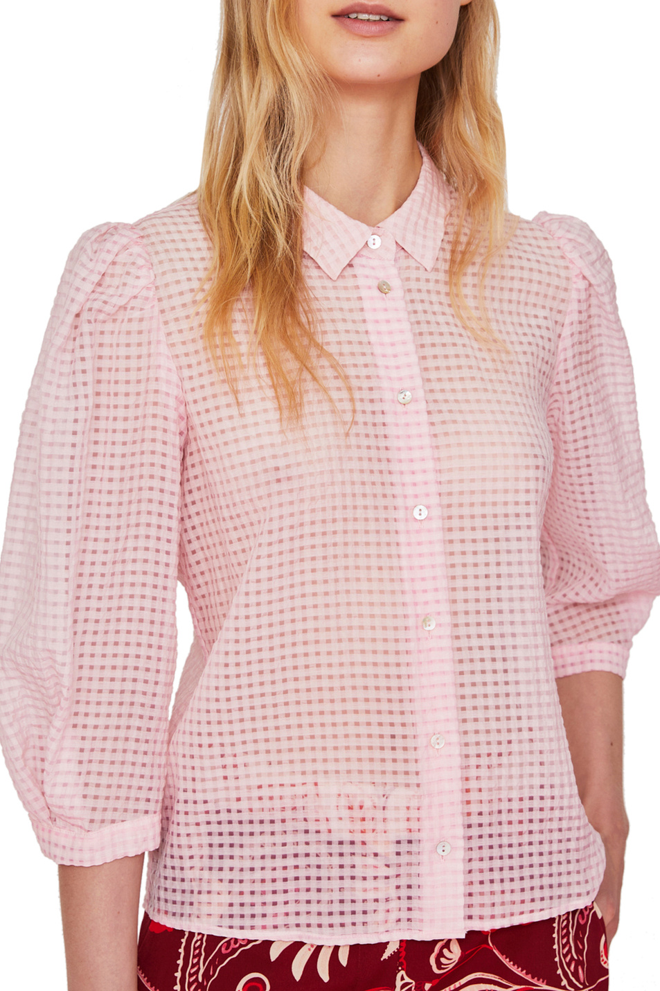 iBLUES Рубашка прямого кроя CAMOZZA из жаккардовой ткани (цвет ), артикул 71111122 | Фото 2