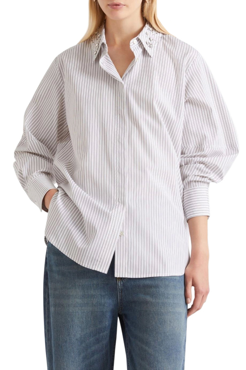 Женский MARELLA Рубашка MLSTESO из хлопка (цвет ), артикул 2613111114 | Фото 3