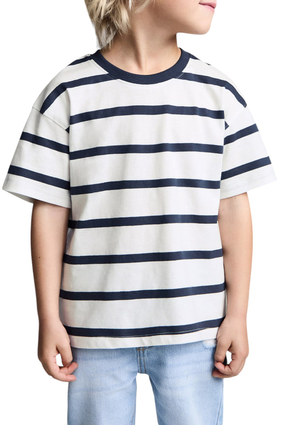 Малышам мальчикам Mango Kids Футболка TRIPB в полоску (цвет ), артикул 87014805 | Фото 4