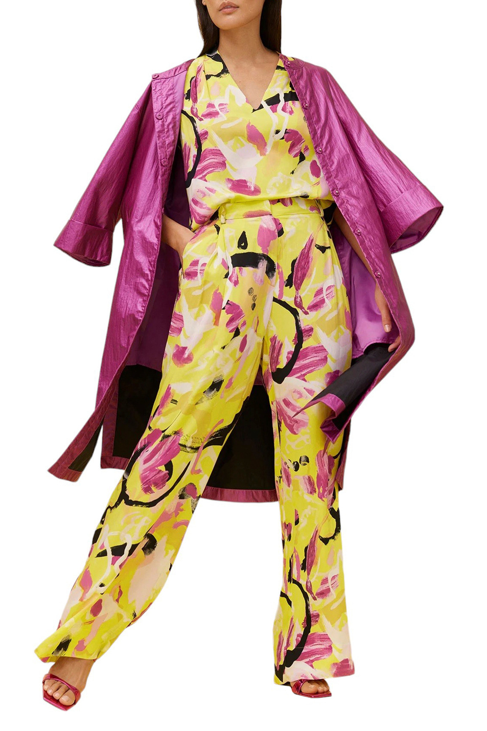 Женский Taifun Блузка с коротким рукавом и принтом (цвет ), артикул 560312-11019 | Фото 3