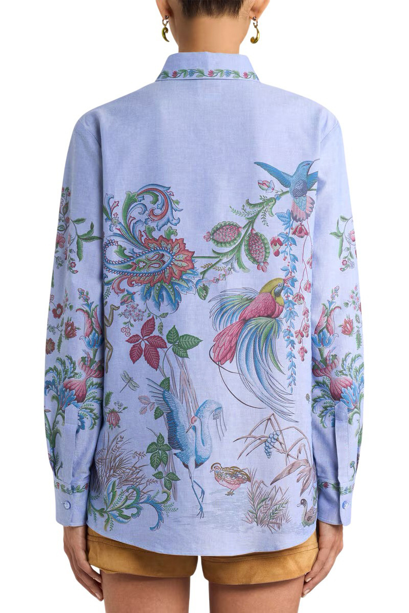 Женский Etro Блузка из хлопка с принтом (цвет ), артикул WRIA001399SP5J2X0802 | Фото 4