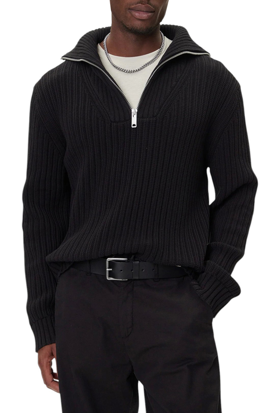 Мужской HUGO Джемпер Srigg из хлопка (цвет ), артикул 50547002 | Фото 4