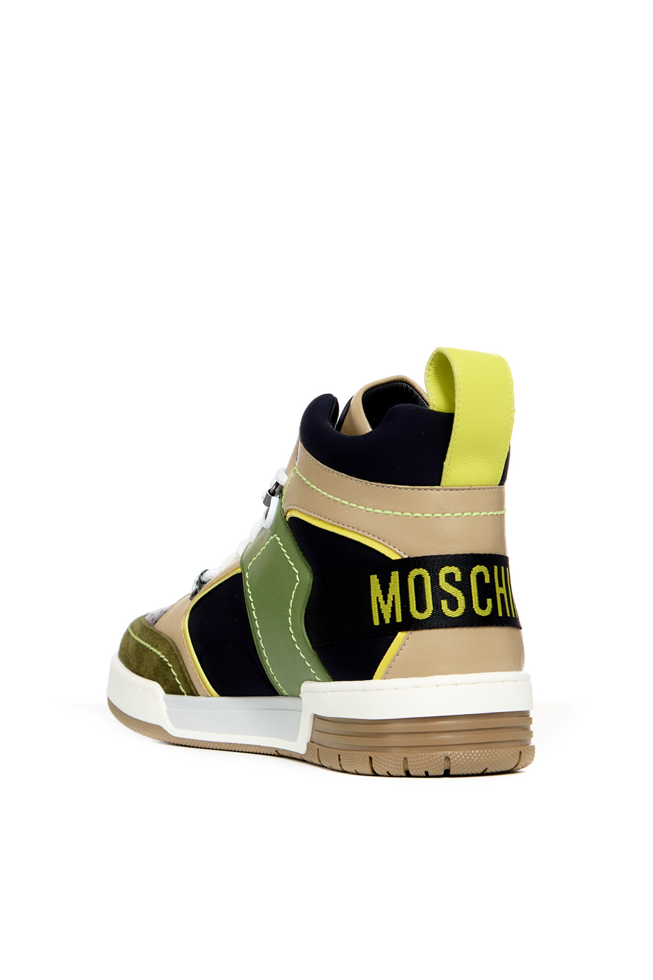 Мужской Moschino Кроссовки с контрастными вставками и логотипом (цвет ), артикул MB15604G1HGNB | Фото 3