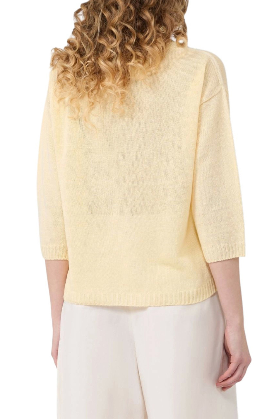 Женский Weekend Max Mara Джемпер CANNONE из льна (цвет ), артикул 2615361052 | Фото 4