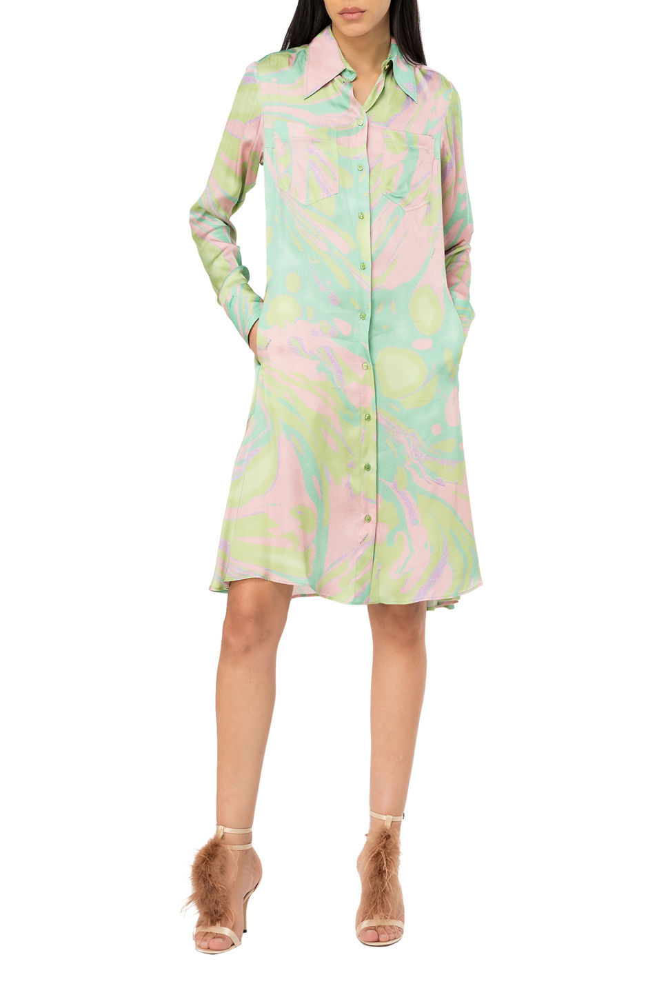 Женский Pinko Платье CASSIOPEA с принтом (цвет ), артикул 103084A1PE | Фото 3