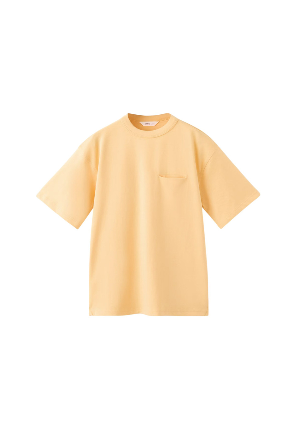Футболка BASICMC из хлопка|Основной цвет:Желтый Мальчикам Mango Kids Футболка BASICMC из хлопка (цвет ), артикул 37021400 | Фото 1
