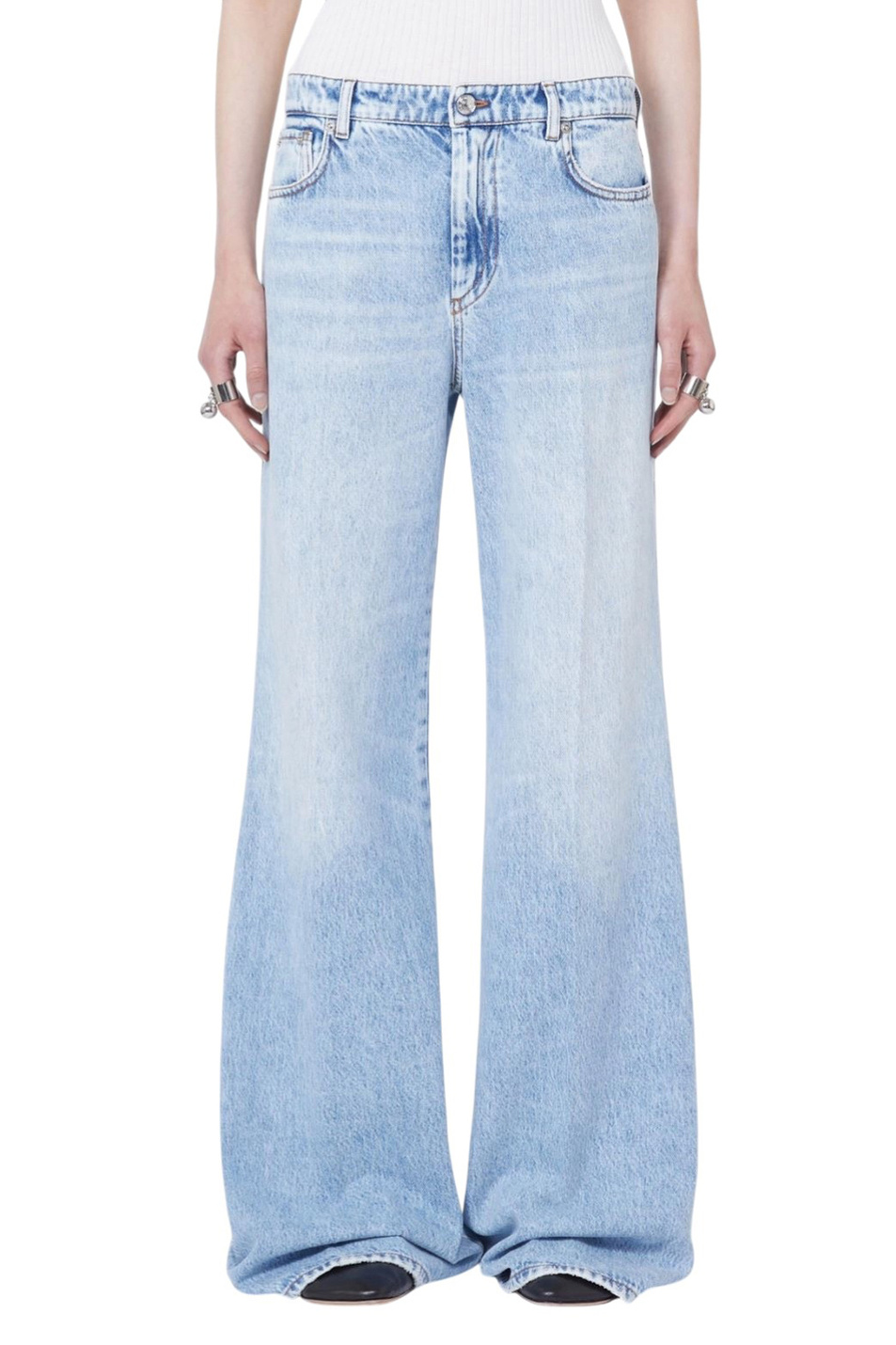 Женский Sportmax Джинсы ZERO из хлопка (цвет ), артикул 2612181012 | Фото 3