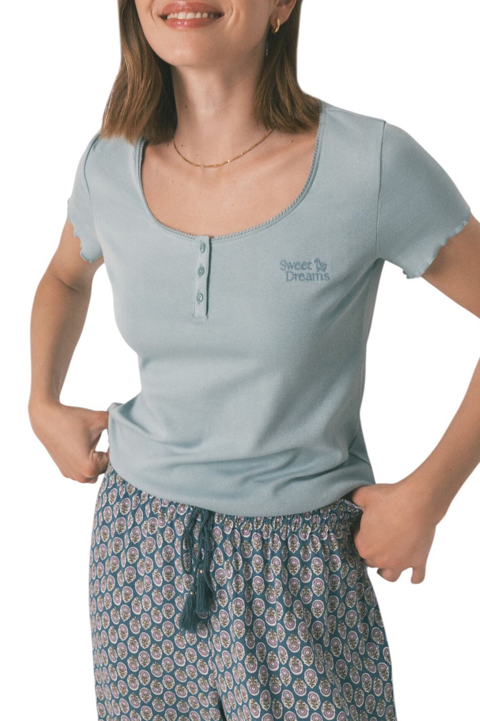 Женский Women'secret Футболка из эластичного хлопка (цвет ), артикул 3272277 | Фото 3