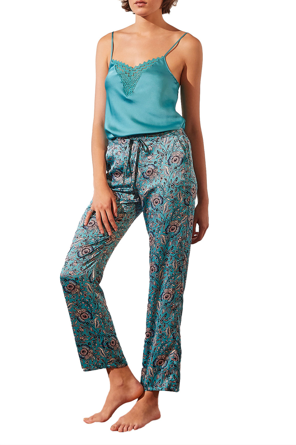 Женский Etam Пижамные брюки BAHIYA SPE с цветочным принтом (цвет ), артикул 6528019 | Фото 2
