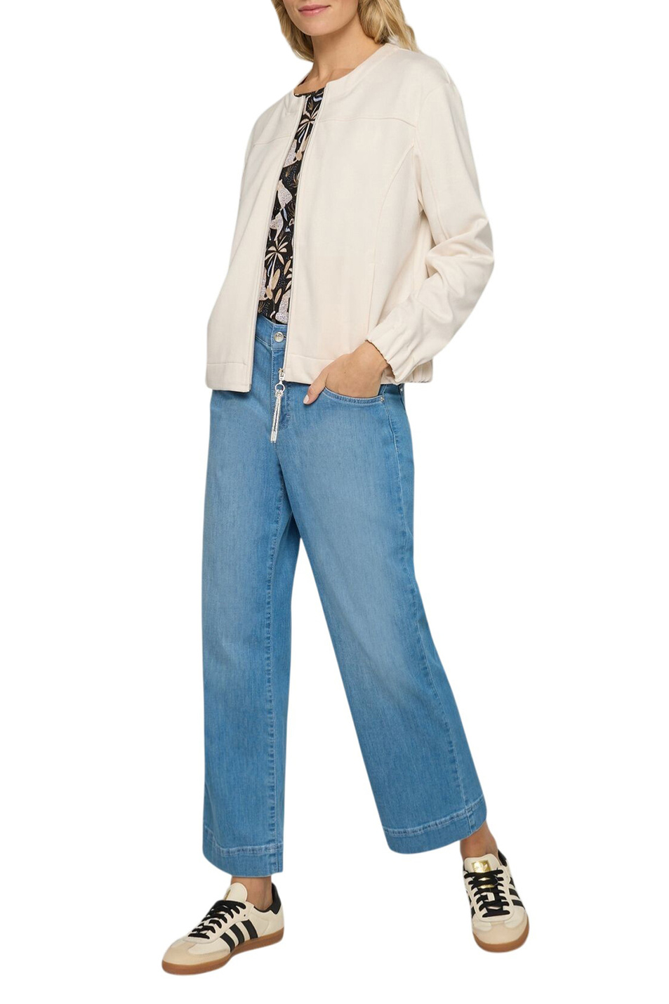 Женский Rabe Бомбер однотонный (цвет ), артикул 56-115224 | Фото 3