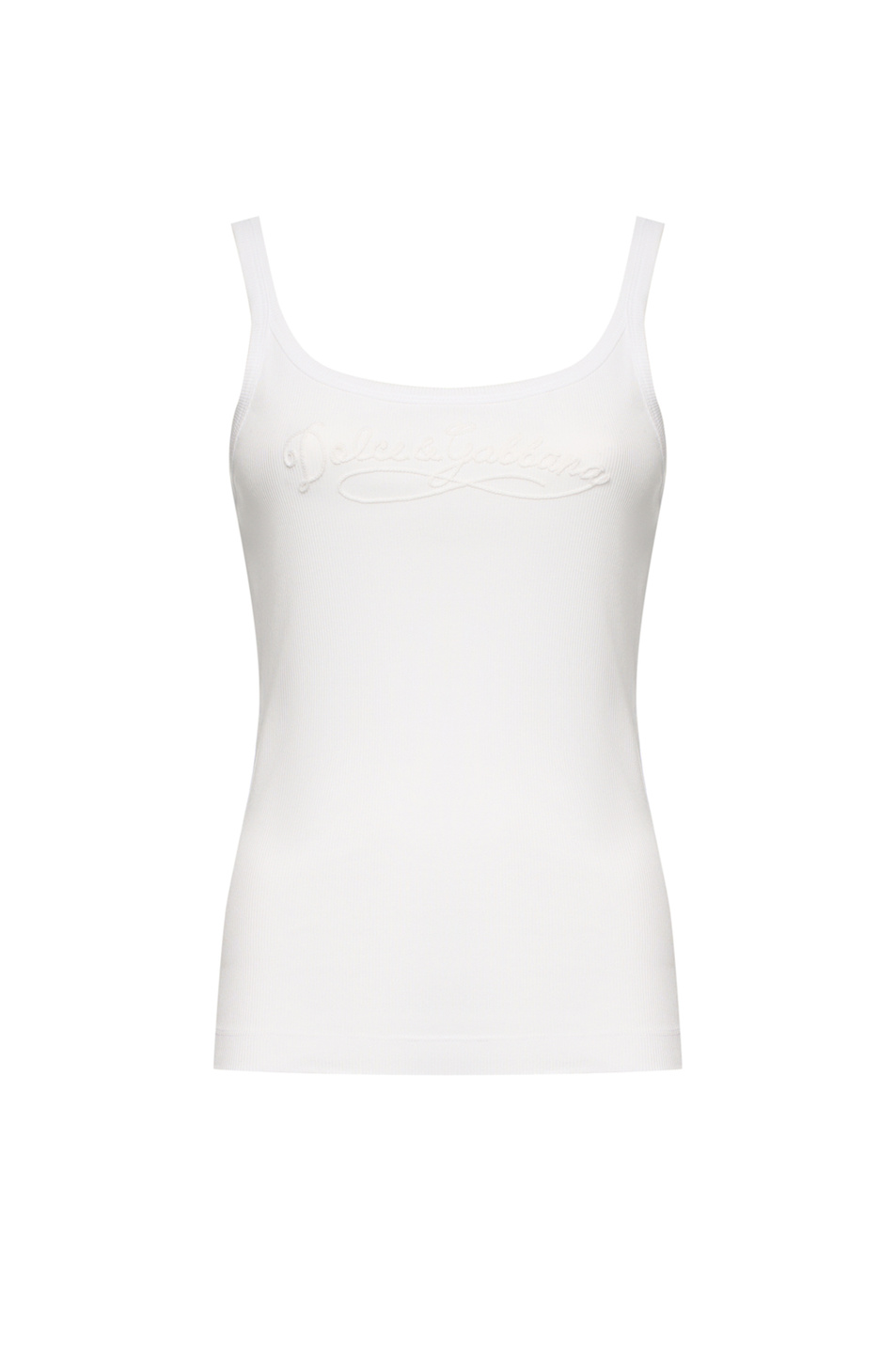 Женский Dolce & Gabbana Топ из хлопка с логотипом (цвет ), артикул F8K97Z-GDDL0 | Фото 1