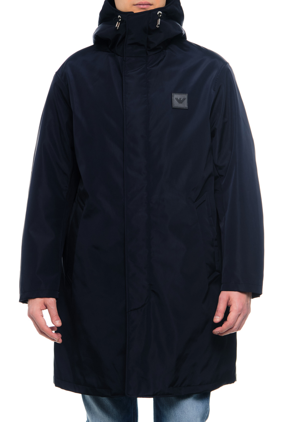 Мужской Emporio Armani Тренч на молнии и кнопках с капюшоном (цвет ), артикул 6L1LA1-1NNEZ | Фото 1