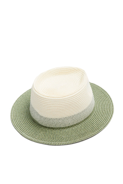 Плетеная шляпа|Основной цвет:Зеленый|Артикул:195301 | Фото 2