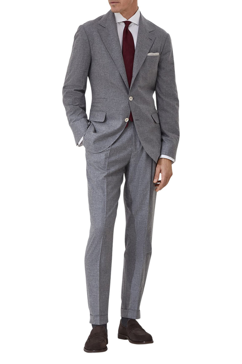 Мужской Brunello Cucinelli Рубашка из хлопка (цвет ), артикул MBUC41718 | Фото 2