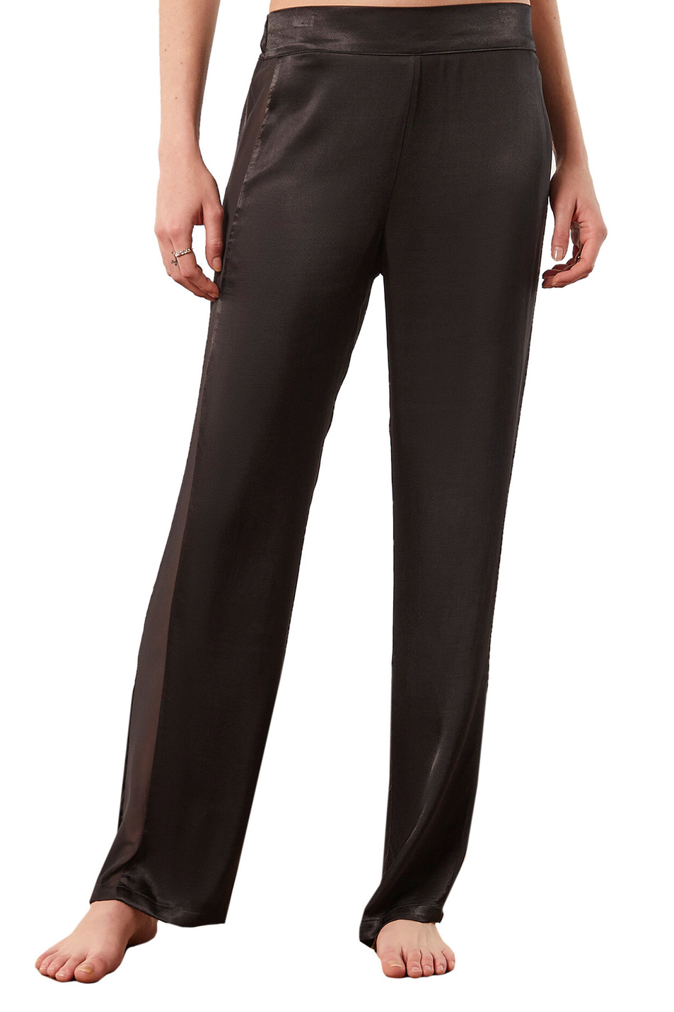 Etam Атласные брюки LEDAH с прозрачной вставкой (цвет ), артикул 6531078 | Фото 1