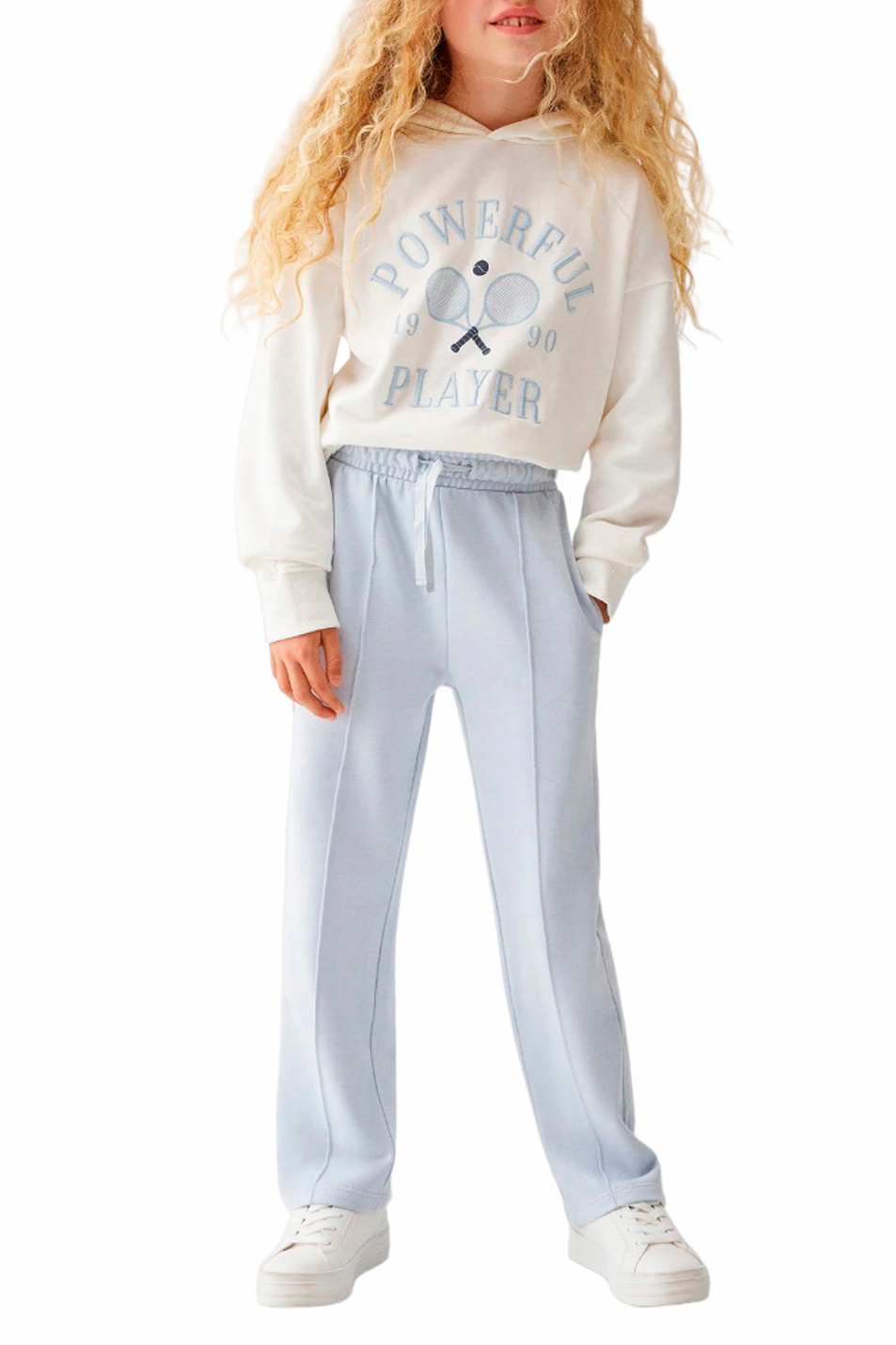 Девочкам Mango Kids Брюки MARGA из натурального хлопка (цвет ), артикул 57072002 | Фото 3