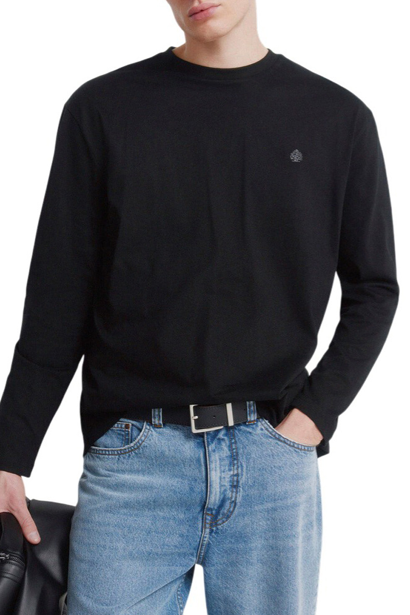 Мужской Springfield Лонгслив из хлопка с логотипом (цвет ), артикул 0223727 | Фото 1