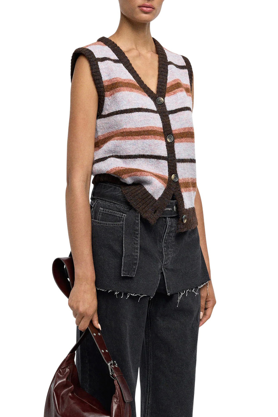 Женский Parfois Жилет в полоску (цвет ), артикул 237930 | Фото 3