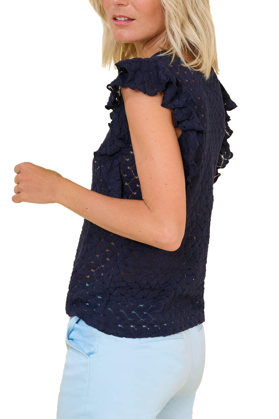 Orsay Кружевная блуза из натурального хлопка (цвет ), артикул 152107 | Фото 3