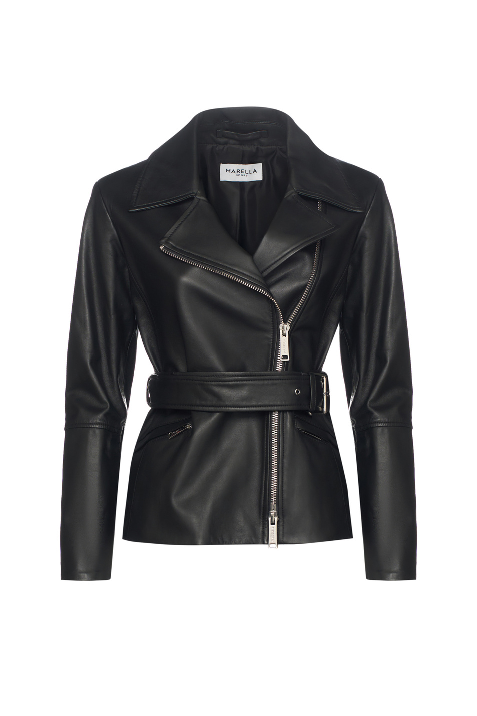 Женский MARELLA Куртка MLSNEGOZI из натуральной кожи (цвет ), артикул 2613441034 | Фото 1