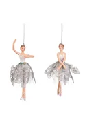 Не имеет пола Goodwill Елочная игрушка "Балерина в серебряном", 17 см, в ассортименте (цвет ), артикул MO 95236 | Фото 1