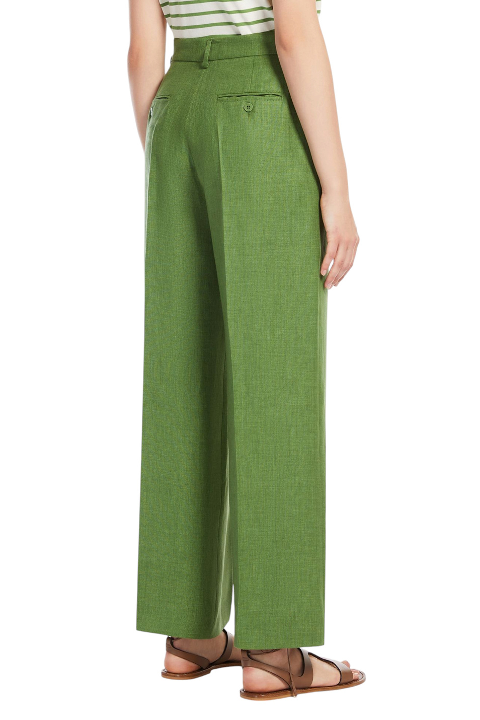 Женский Weekend Max Mara Брюки MALIZIA из льна (цвет ), артикул 2515131052 | Фото 4