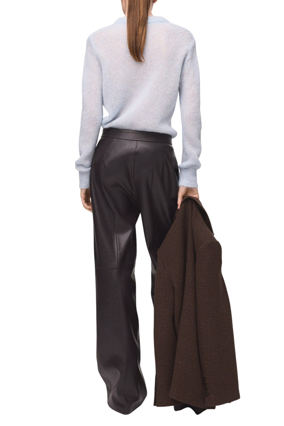 Женский Mango Брюки RIGA из искусственной кожи (цвет ), артикул 27051290 | Фото 4