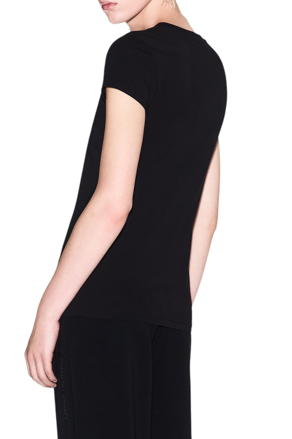 Женский Armani Exchange Футболка с вышитым логотипом (цвет ), артикул XW001355-AF16294 | Фото 4