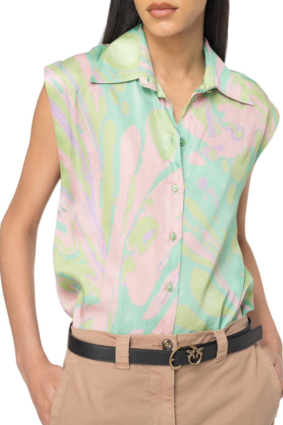 Женский Pinko Рубашка с принтом (цвет ), артикул 103116A1NQ | Фото 4
