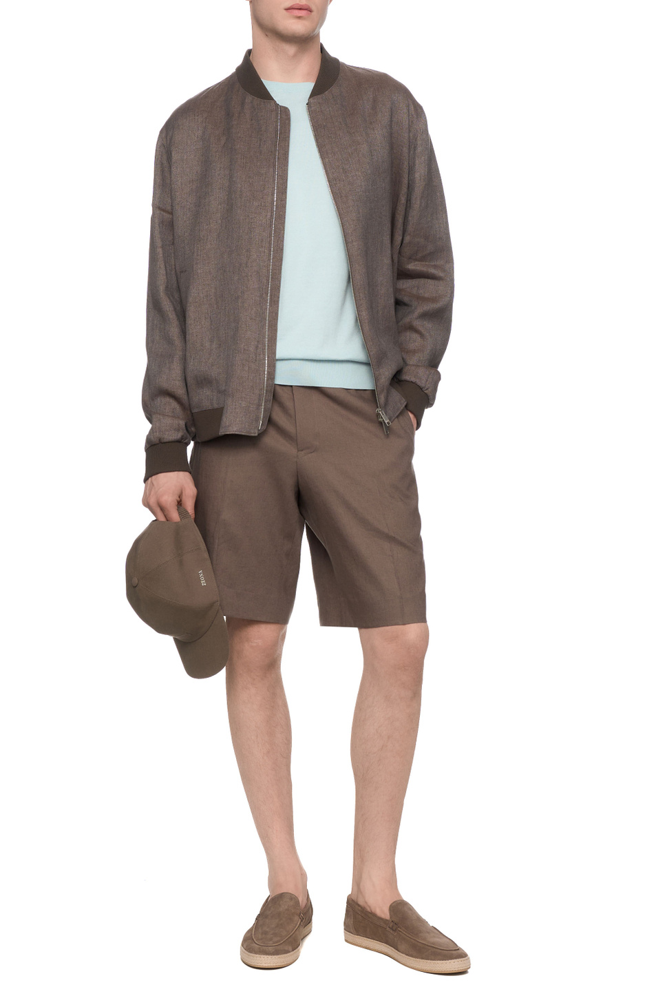 Мужской Zegna Шорты из льна (цвет ), артикул UFI35A9-TB14-N07R | Фото 3