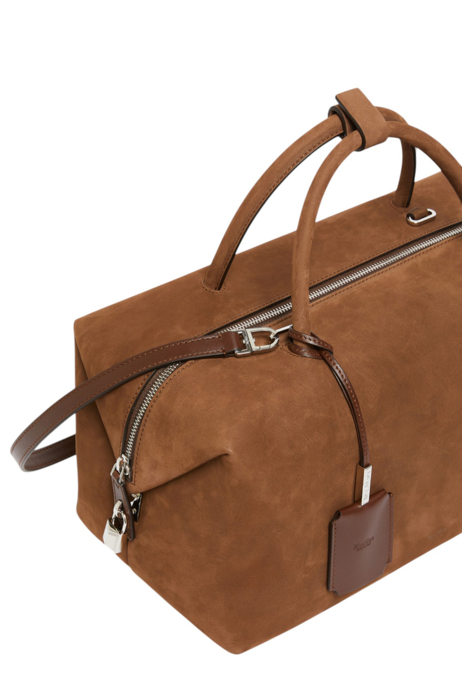 Женский Max Mara Сумка Boston из натуральной замши (цвет ), артикул 2524516151 | Фото 5