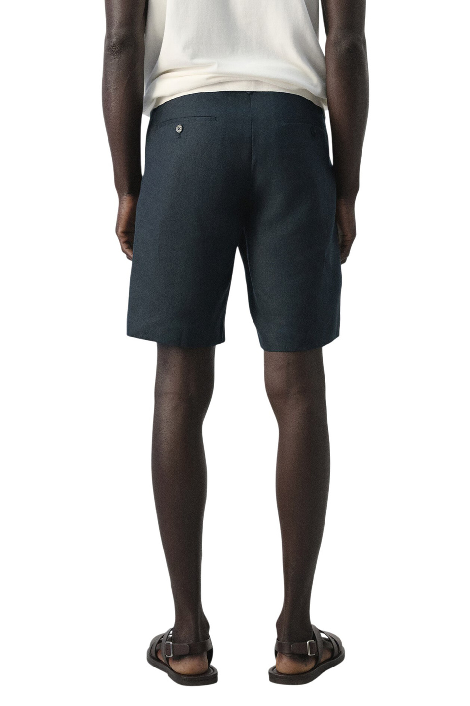 Мужской Mango Man Шорты CARP однотонные (цвет ), артикул 27066709 | Фото 4