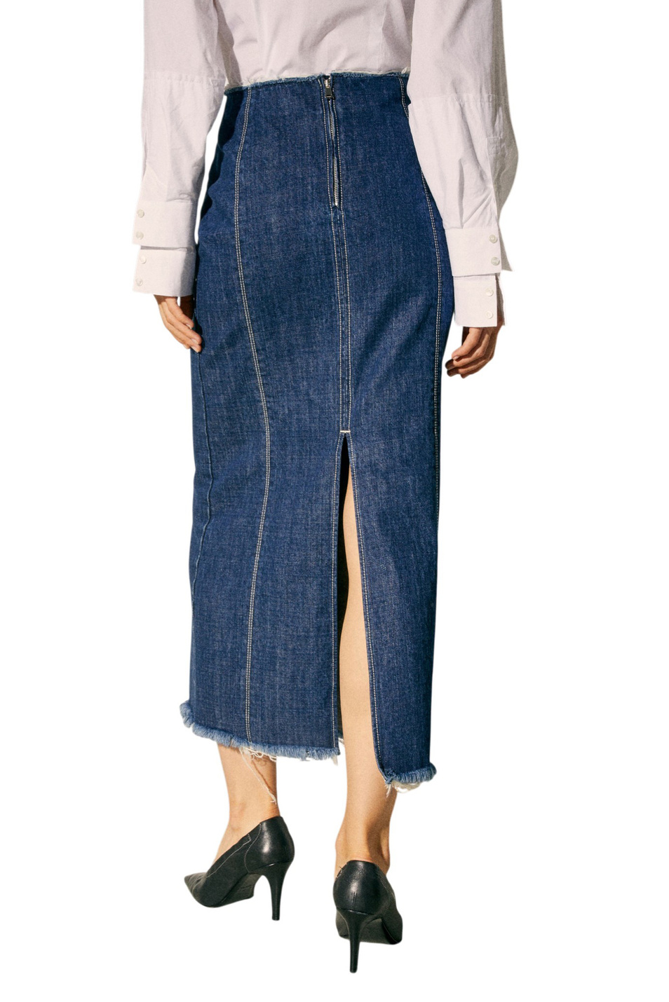 Женский MAX&Co. Юбка MCLLUGLIO джинсовая (цвет ), артикул 2618101022 | Фото 4