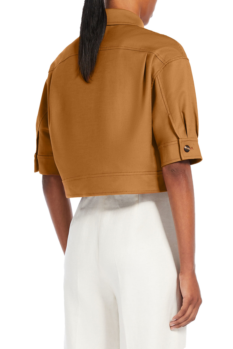 Женский Max Mara Куртка-рубашка AGIATE из эластичного хлопка (цвет ), артикул 2411041102 | Фото 4