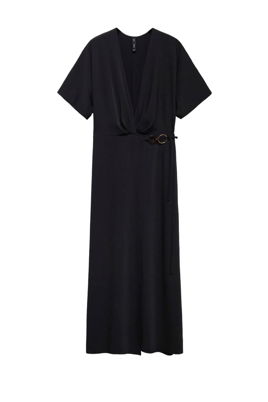 Платье DALAS2 с запахом|Основной цвет:Черный|Артикул:57084769 | Фото 1