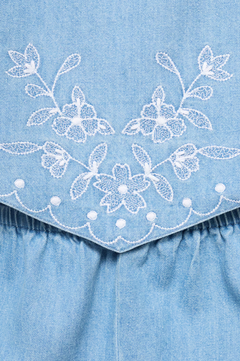 Девочкам Mango Kids Комбинезон джинсовый VICKY (цвет ), артикул 87058270 | Фото 3