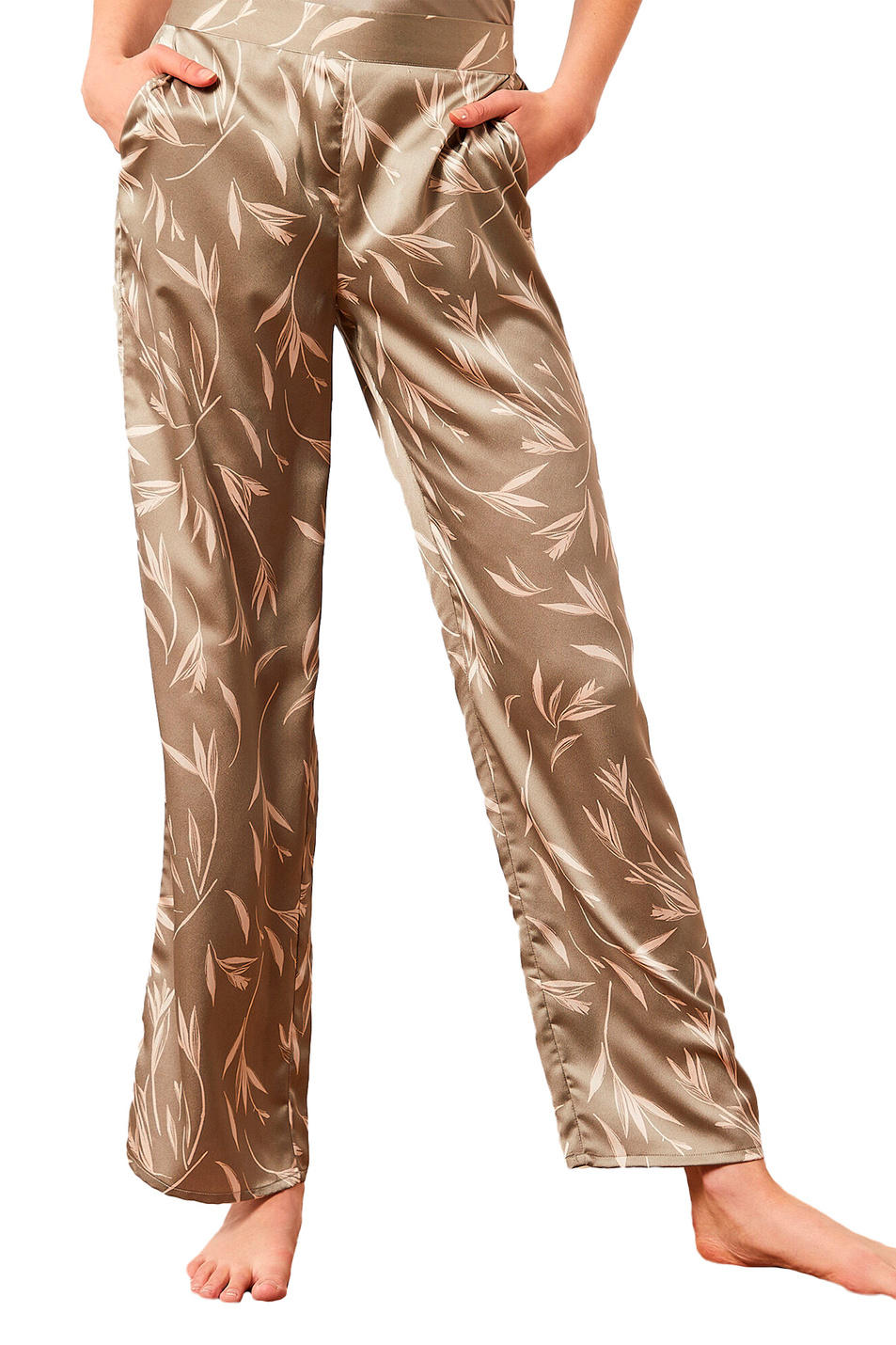 Etam Атласные брюки SOMMER с принтом (цвет ), артикул 6527644 | Фото 1