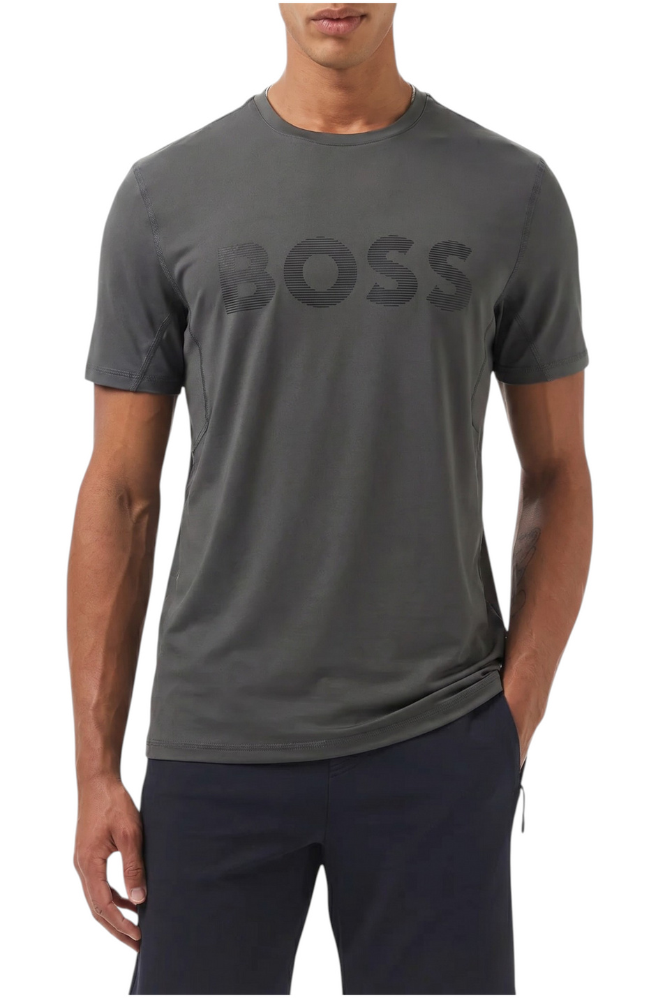 Мужской BOSS Футболка с логотипом (цвет ), артикул 50531244 | Фото 4
