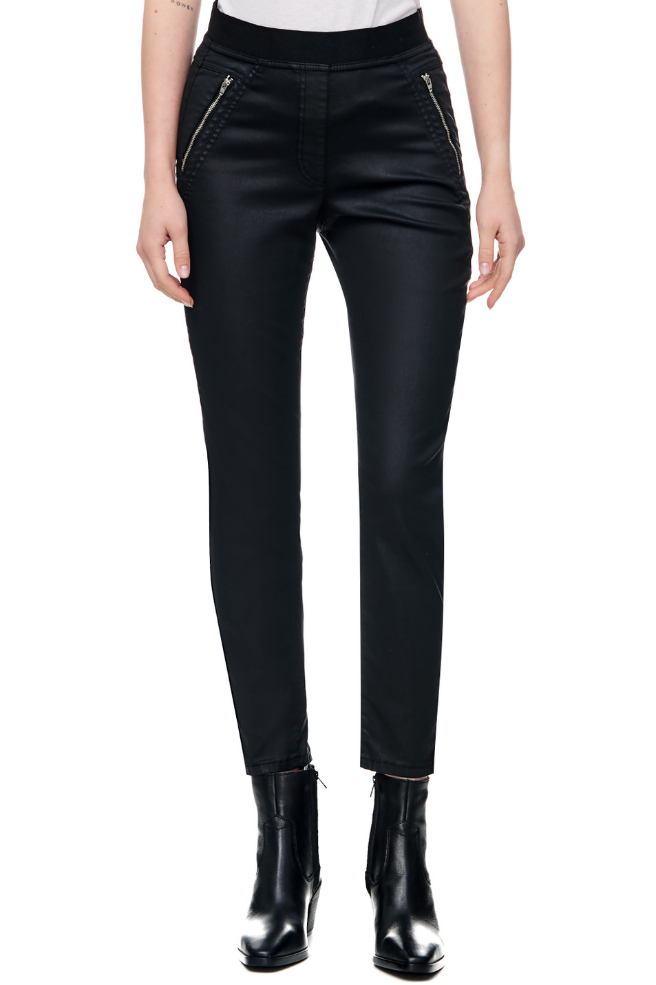 Женский Gerry Weber Брюки с карманами на молнии (цвет ), артикул 722007-66301-Best4me Crop | Фото 4